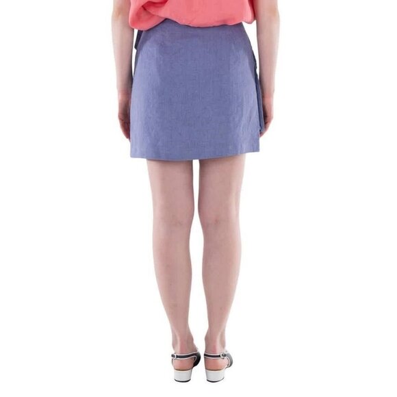 New Polo Ralph Lauren Cargo Linen Wrap Skirt - Picture 3 of 4